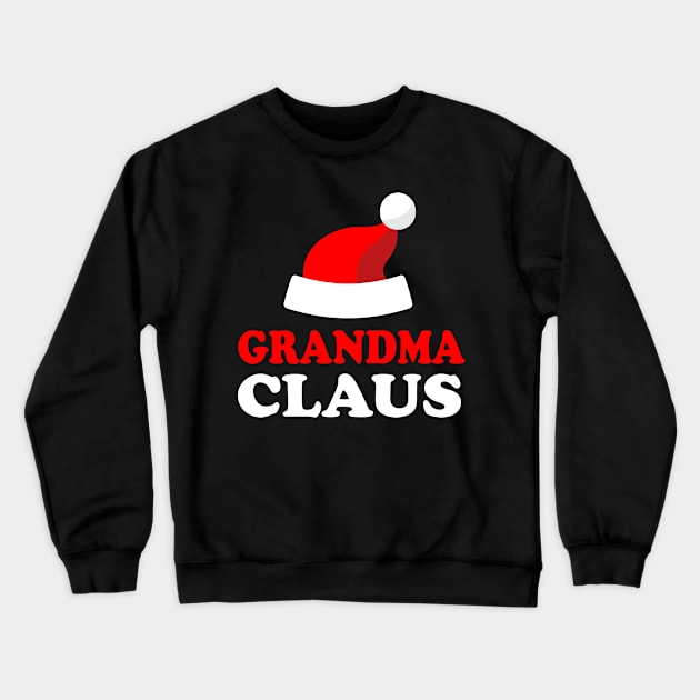 Grandma Claus Logo Design Crewneck Sweatshirt by JDawnInk